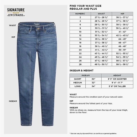 NWT Signature by Levi Strauss Women’s Totally Shaping Skinny Jeans - Picture 5 of 9